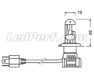 Kit LED-lampor H7 Osram Night Breaker Godkända - 64210DWNB