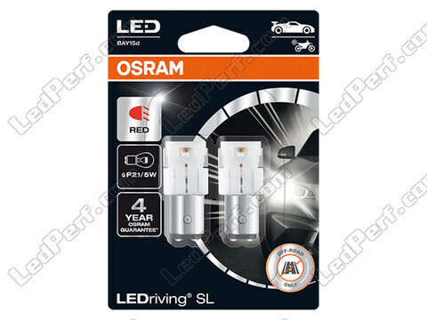 P21/5W LED-lampor Osram LEDriving® SL Röda - BAY15d