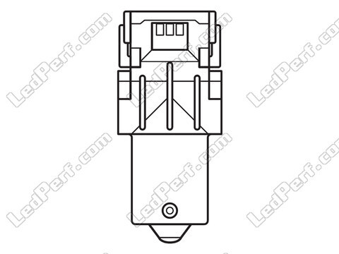 P21W LED-lampor Osram LEDriving® SL Röda - BA15s