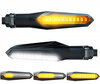Dynamiska LED-blinkers 2 i 1 med integrerade Varselljus för Ducati Monster 696