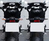 Jämförelse före och efter installation Dynamiska LED-blinkers + bromsljus för Ducati Monster 696