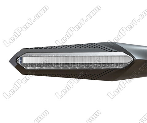 Främre vy av dynamiska LED-blinkers med Varselljus för Ducati Monster 696