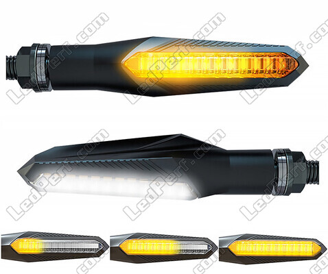 Dynamiska LED-blinkers 2 i 1 med integrerade Varselljus för Ducati Scrambler Full Throttle