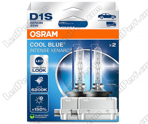 Par Xenonlampor D1S Osram Xenarc Cool Blue Intense 6200K i sin Paket - 66140CBN-2HB