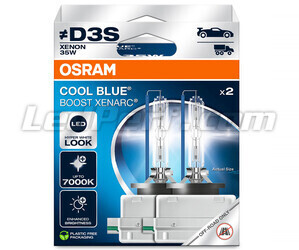 Xenonlampor D3S Osram Xenarc Cool Blue Boost 7000K art.nr: 66340CBB-2HB i paket med 2