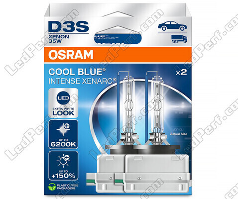 Par Xenonlampor D3S Osram Xenarc Cool Blue Intense 6200K i sin Paket - 66340CBN-2HB