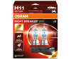 Lampor H11 OSRAM Night Breaker® 220 - 64211NB220-2HB -Duo Box