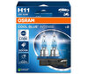 Par Osram-lampor H11 Cool blue Intense Next Gen LED Effect 5000K