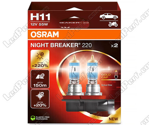 Lampor H11 OSRAM Night Breaker® 220 - 64211NB220-2HB -Duo Box