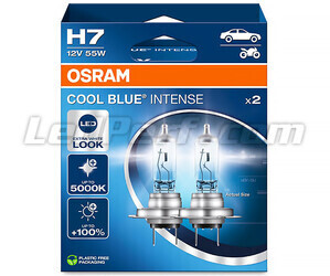 Par Osram-lampor H7 Cool blue Intense LED Effect 5000K