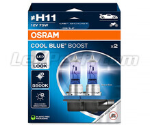 Paket med 2 lampor H11 Osram Cool Blue Boost - 5500K - 62211CBB-2HB